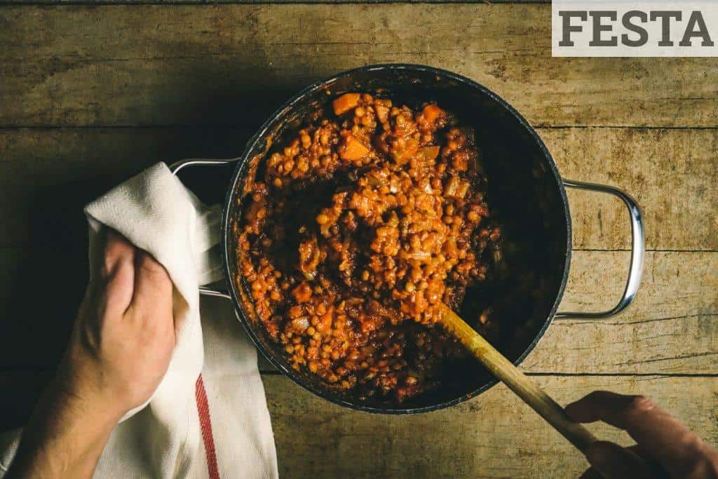 lentejas con tocino